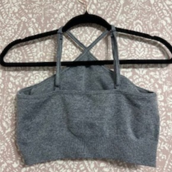 Gray Halter Workout Set - Picture 3 of 3